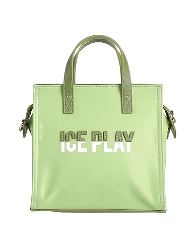 ICE PLAY Handbag Light green 100% Polyamide