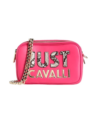 JUST CAVALLI Borsa a tracolla Fucsia 100% Poliestere, Resina poliuretanica