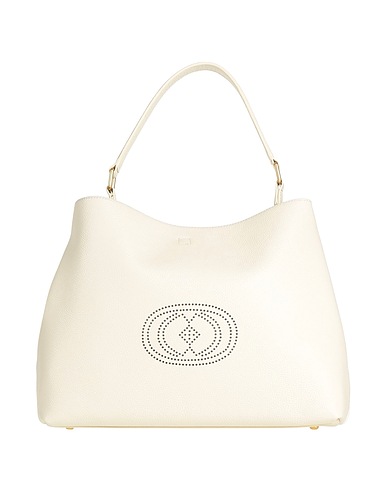 LA CARRIE Handbag Cream Leather