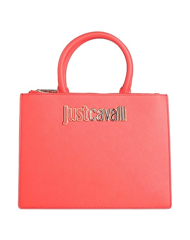 JUST CAVALLI Handbag Coral 100% Polyester, Polyurethane resin