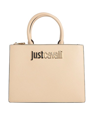 JUST CAVALLI Borsa a mano Panna 100% Poliestere, Resina poliuretanica