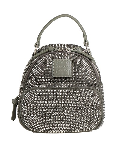 LA CARRIE Handbag Military green Textile fibres