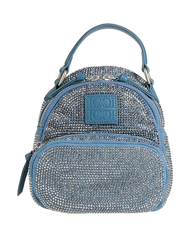 LA CARRIE Handbag Blue Textile fibers