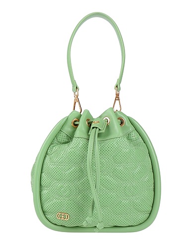 LA CARRIE Borsa a mano Verde chiaro Pelle