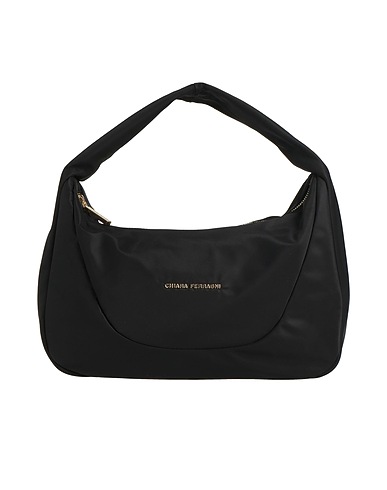 CHIARA FERRAGNI Handbag Black 100% Polyamide, Polyurethane resin
