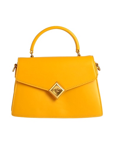 LA CARRIE Borsa a mano Giallo ocra Fibre tessili