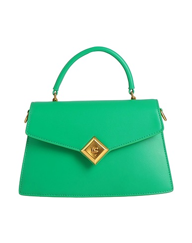 LA CARRIE Borsa a mano Verde Fibre tessili