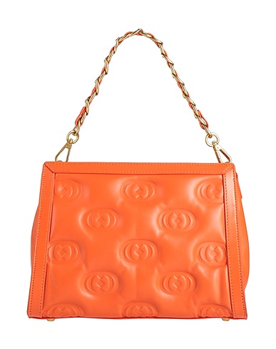 LA CARRIE Handbag Orange Leather