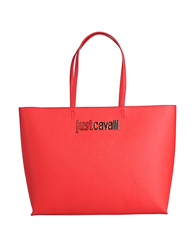 JUST CAVALLI Handbag Coral 100% Polyester, Polyurethane resin