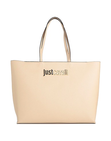JUST CAVALLI Borsa a mano Beige 100% Poliestere, Resina poliuretanica