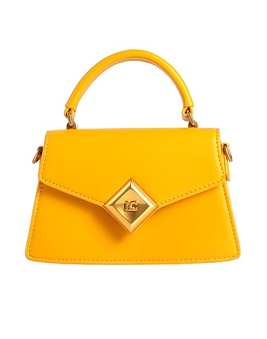 LA CARRIE Handbag Mustard Polyurethane