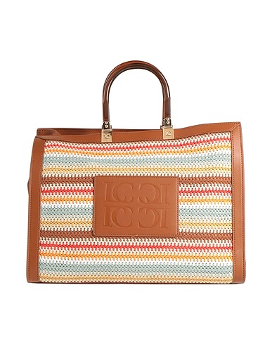 LA CARRIE Handbag Brown Polyurethane