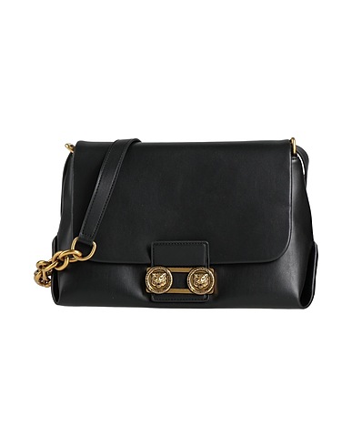 JUST CAVALLI Across-body bag Black 100% Polyester, Polyurethane resin