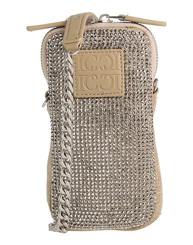 LA CARRIE Borsa a tracolla Beige Fibre tessili, Poliuretano