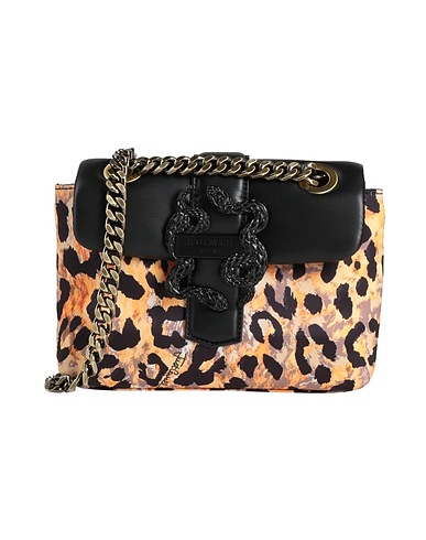 JUST CAVALLI Across-body bag Orange 100% Polyester, Polyurethane resin
