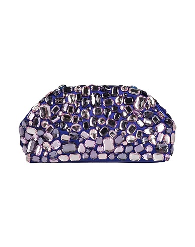 LA CARRIE Handbag Purple Polyurethane, Textile fibres