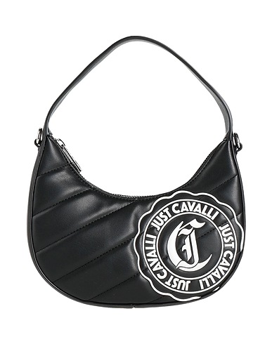 JUST CAVALLI Borsa a mano Nero 100% Poliestere, Resina poliuretanica