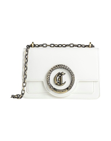 JUST CAVALLI Across-body bag White 100% Polyester, Polyurethane resin