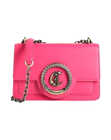 JUST CAVALLI Across-body bag Fuchsia 100% Polyester, Polyurethane resin