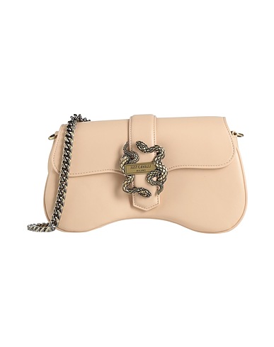 JUST CAVALLI Borsa a tracolla Beige 100% Poliestere, Resina poliuretanica