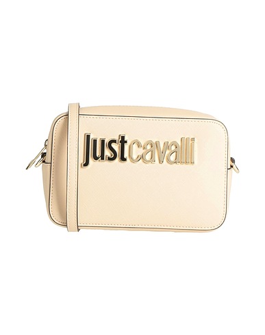 JUST CAVALLI Borsa a tracolla Beige 100% Poliestere, Resina poliuretanica