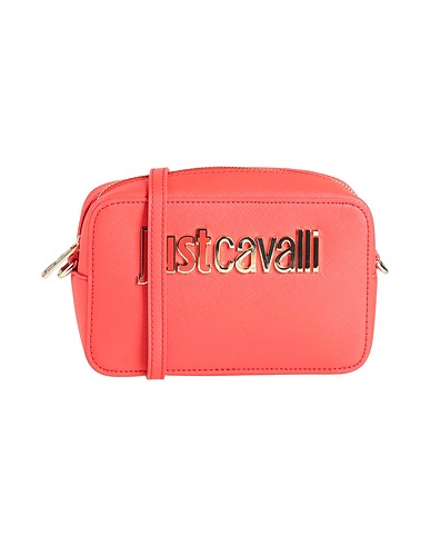 JUST CAVALLI Across-body bag Coral 100% Polyester, Polyurethane resin