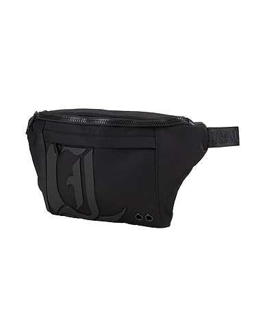 JUST CAVALLI Belt Bags Black 90% Polyester, 10% Polyurethane, Polyurethane resin