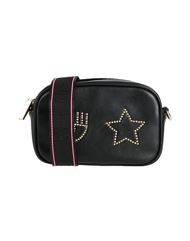 CHIARA FERRAGNI クロスボディバッグ ブラック ポリエステル 100% / ポリウレタン樹脂