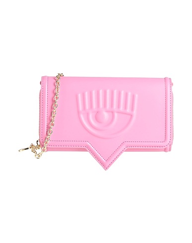 CHIARA FERRAGNI Borsa a tracolla Rosa 100% Poliestere, Resina poliuretanica