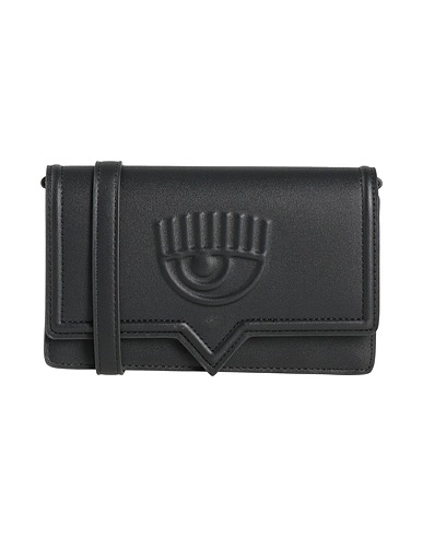 CHIARA FERRAGNI Cross-body bags Black 100% Polyester, Polyurethane resin