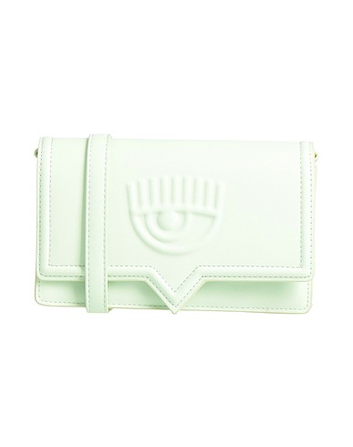 CHIARA FERRAGNI Across-body bag Light green 100% Polyester, Polyurethane resin
