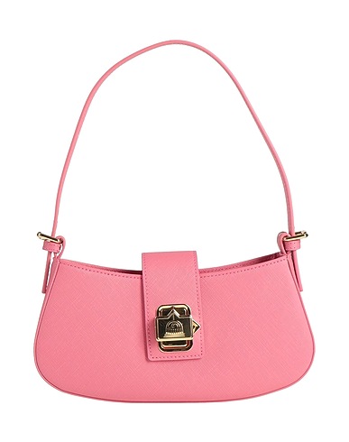 CHIARA FERRAGNI Handbag Pink 100% Polyester, Polyurethane resin
