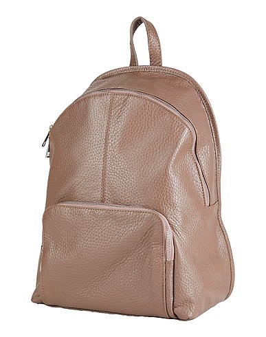 LAURA DI MAGGIO Rucksacks Light brown Leather