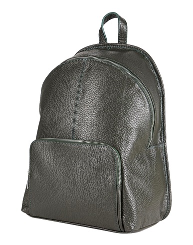 LAURA DI MAGGIO Backpacks Dark green Leather