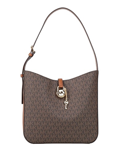 MICHAEL MICHAEL KORS Borsa a spalla Marrone 90% PVC - Polivinilcloruro, 9% Poliestere, 1% Poliuretano