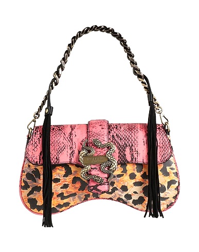 JUST CAVALLI Handbag Pink 100% Polyester, Polyurethane resin