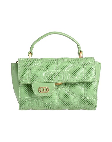 LA CARRIE Borsa a mano Verde chiaro Pelle