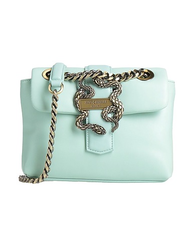 JUST CAVALLI Across-body bag Light green 100% Polyester, Polyurethane resin