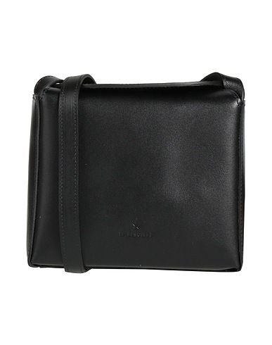 IL BISONTE Across-body bag Black Leather