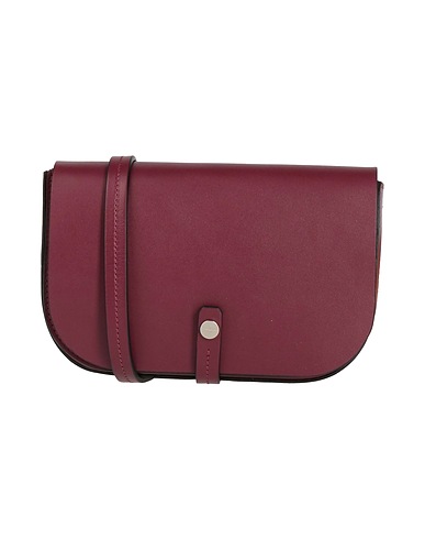 IL BISONTE Cross-body bags Burgundy Leather