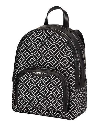 MICHAEL MICHAEL KORS Backpacks Black Leather, Textile fibers