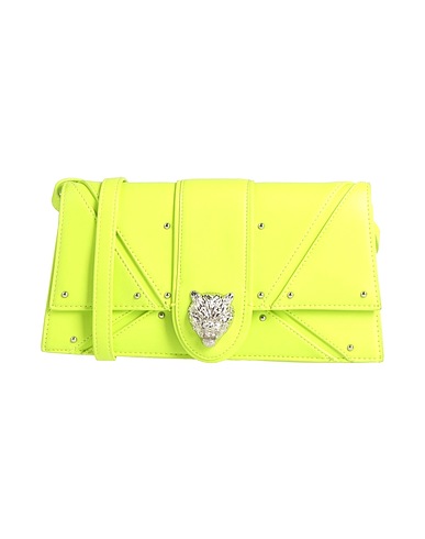 PLEIN SPORT Across-body bag Lime green 100% Polyurethane