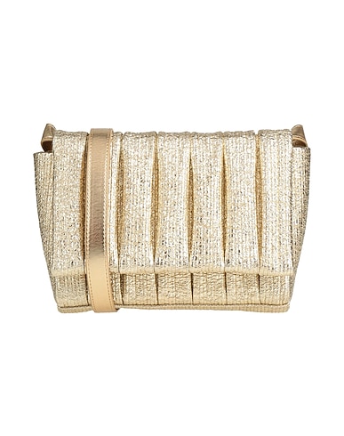 THEMOIRÈ Borsa a tracolla Oro Fibre tessili