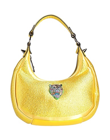 PLEIN SPORT Handbag Yellow 60% Polyester, 40% Polyurethane