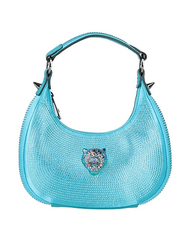 PLEIN SPORT Handbag Turquoise 60% Polyester, 40% Polyurethane