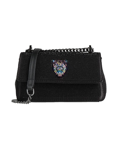 PLEIN SPORT Across-body bag Black 60% Polyester, 40% Polyurethane