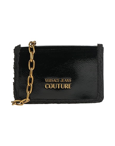 VERSACE JEANS COUTURE Across-body bag Black 80% Polyurethane, 20% Polyester