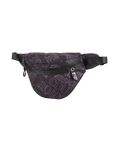 VERSACE JEANS COUTURE Belt Bags Black 90% Nylon, 10% Polyurethane