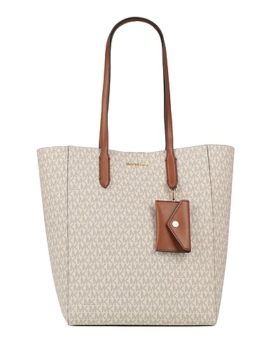 MICHAEL MICHAEL KORS Shoulder bag Off white 88% PVC - Polyvinyl chloride, 9% Polyester, 2% Cotton, 1% Polyurethane