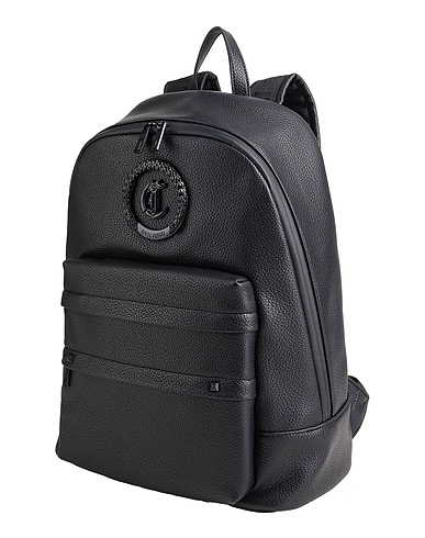 JUST CAVALLI Mochilas Negro 100% Poliéster, Resina de poliuretano